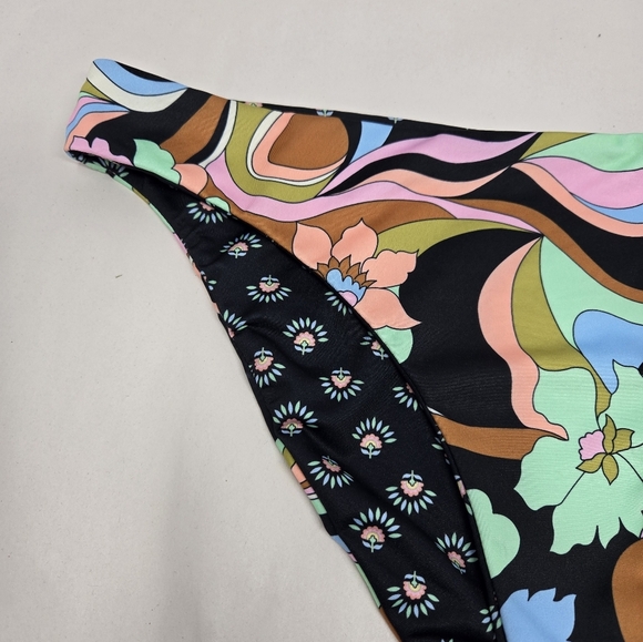 Billabong Women's Islands Away Reversible Low Rider Bikini Bottom Multicolor XL - Picture 3 of 11